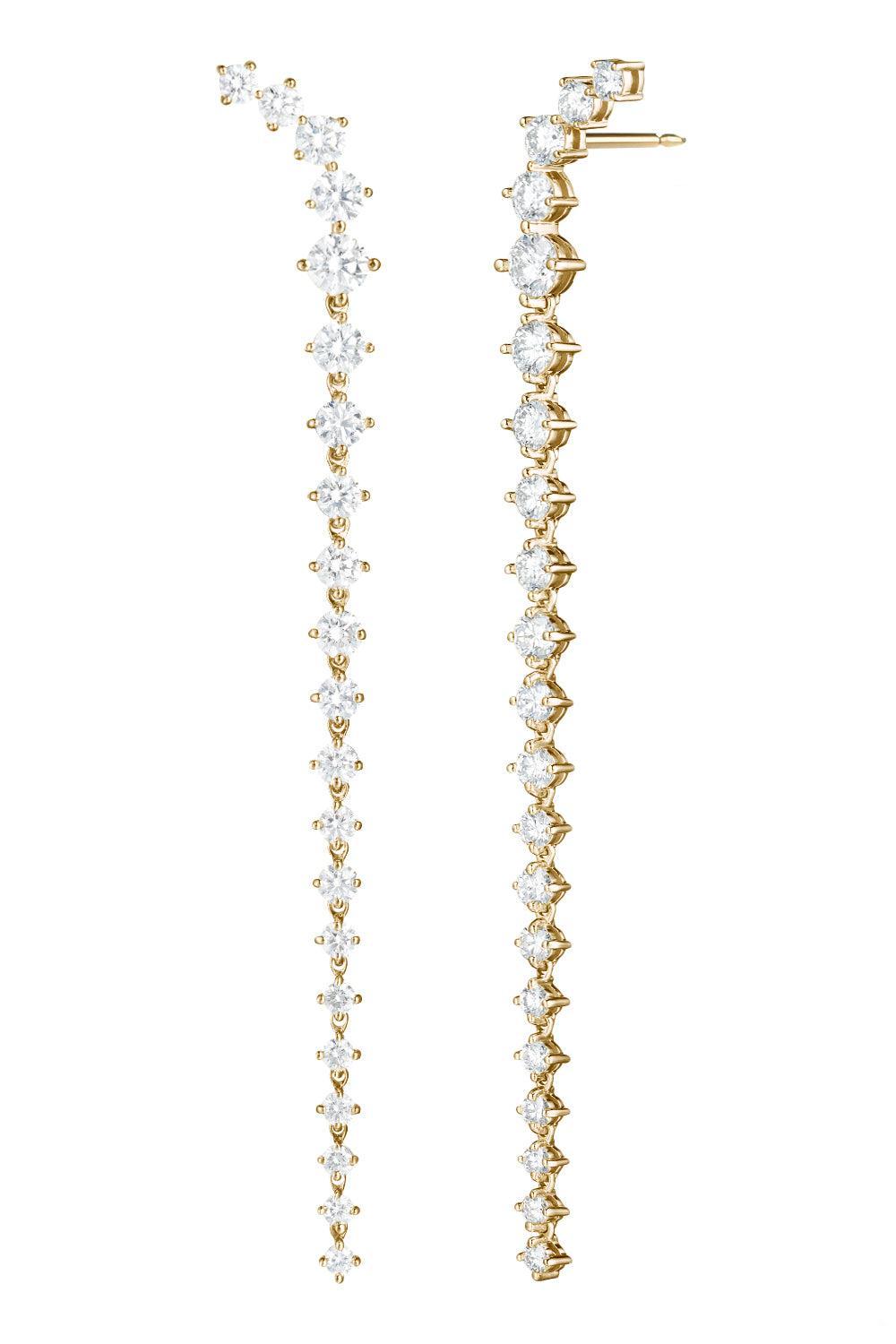 Diamond Long Aria Dagger Earrings-YELLOW GOLD-JEWELRYFINE JEWELEARRING-MELISSA KAYE