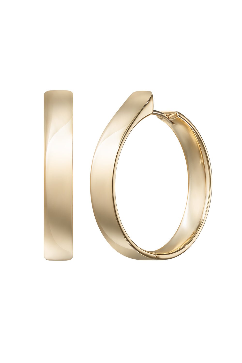 MELISSA KAYE-Large Honey Hoop Earrings-YELLOW GOLD