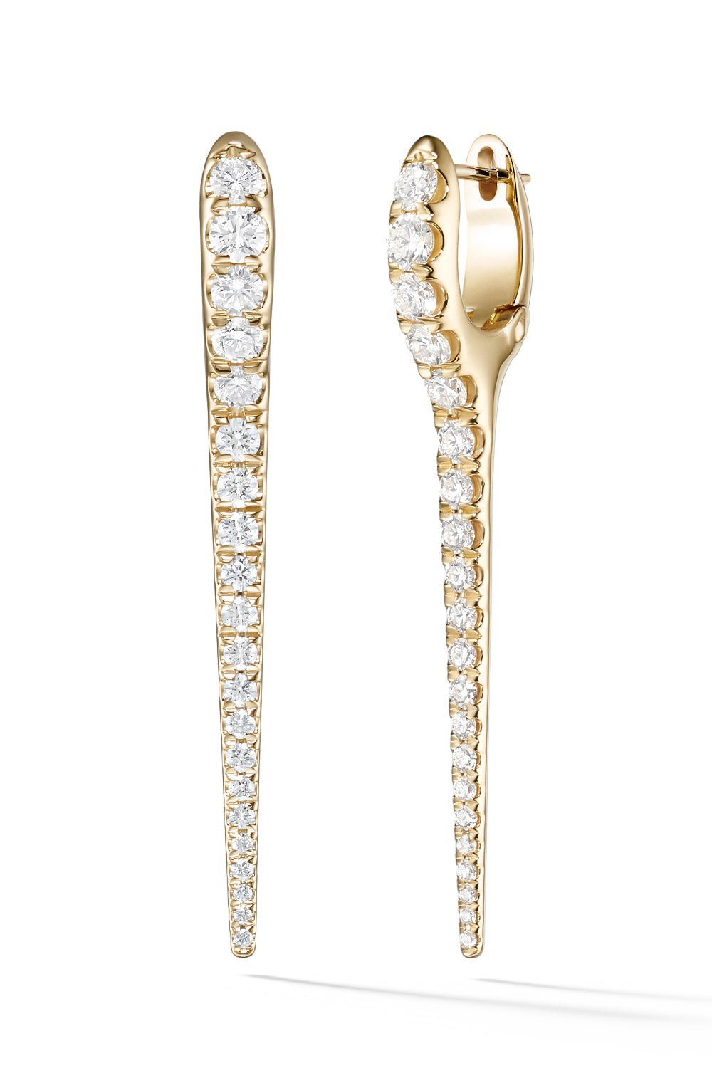 MELISSA KAYE-Medium Lola Needle Earrings-YELLOW GOLD