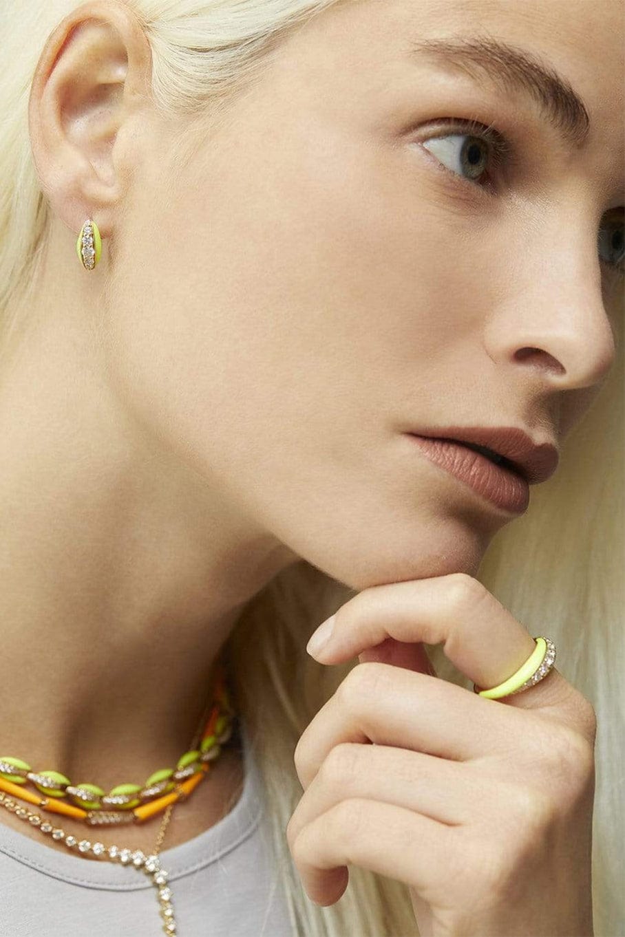 MELISSA KAYE-Remi Neon Yellow Huggies-YELLOW GOLD
