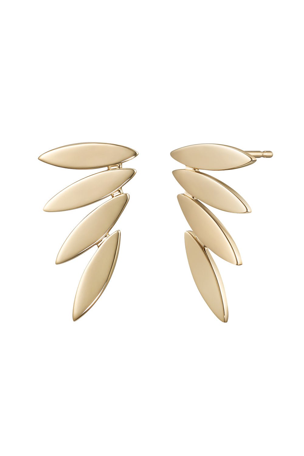 MELISSA KAYE-Small Maya Earrings-YELLOW GOLD