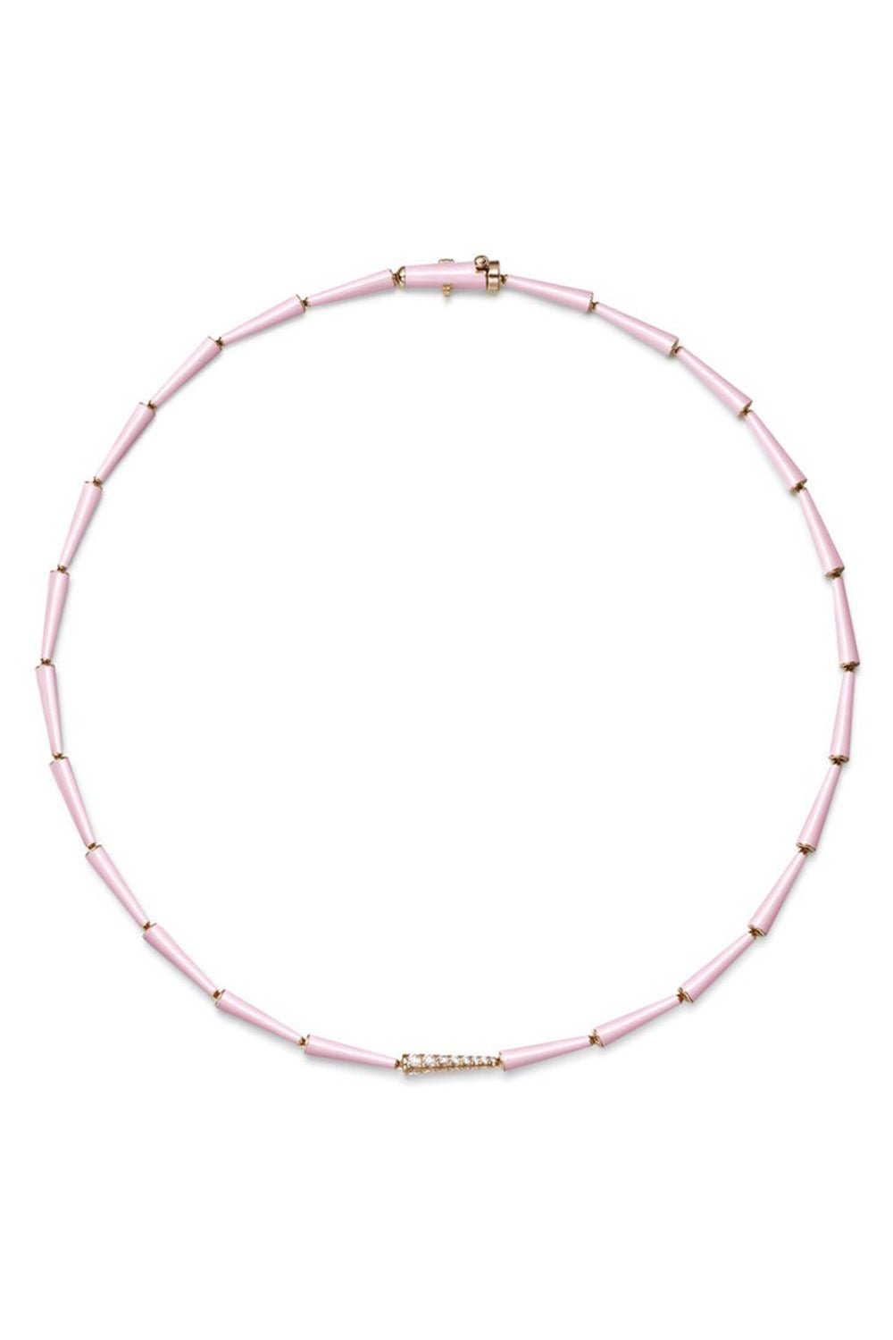 MELISSA KAYE-Lola Linked Necklace-ROSE GOLD