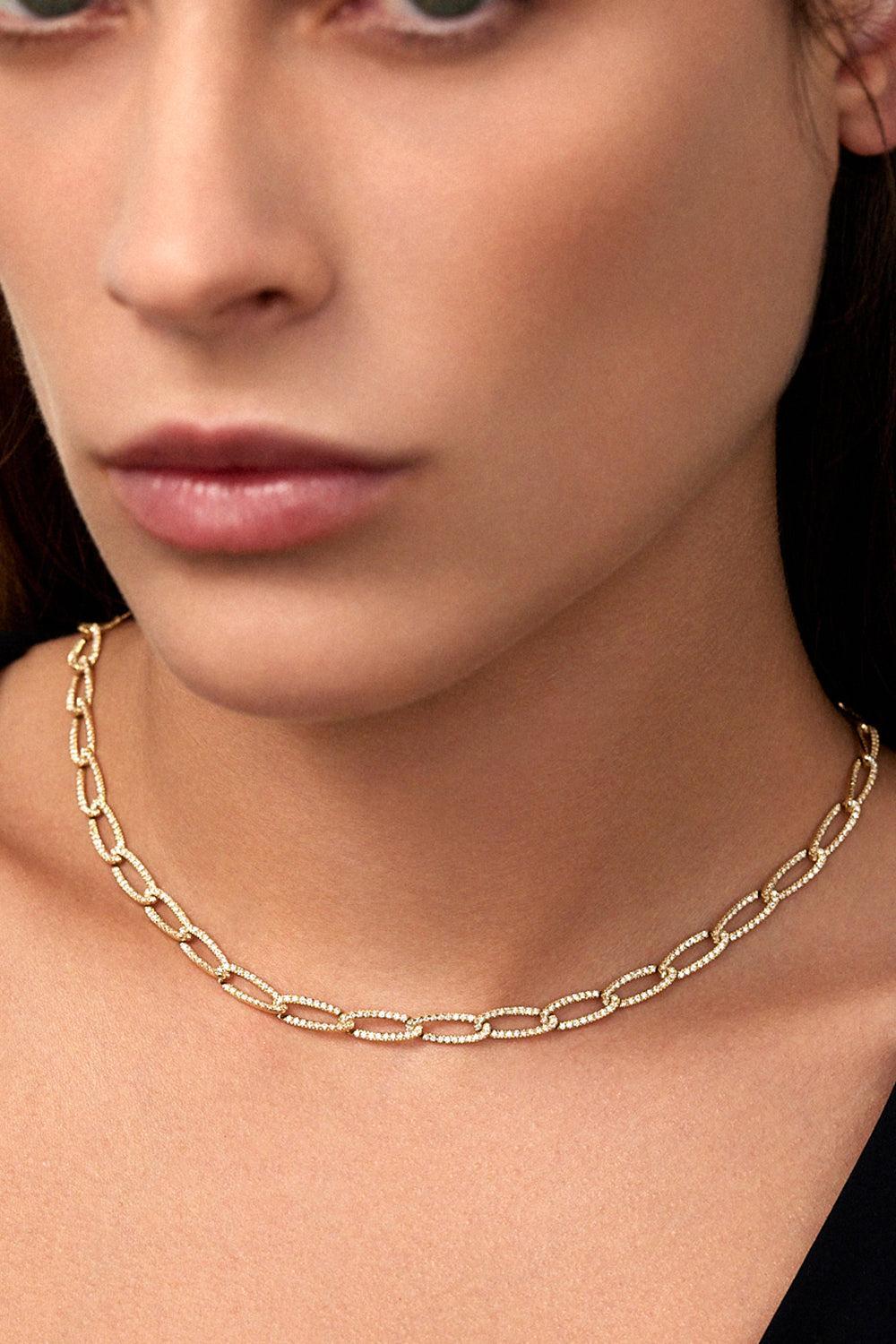 Small Lulu Necklace - White Gold-WHITE GOLD-S-JEWELRYFINE JEWELNECKLACE O-MELISSA KAYE