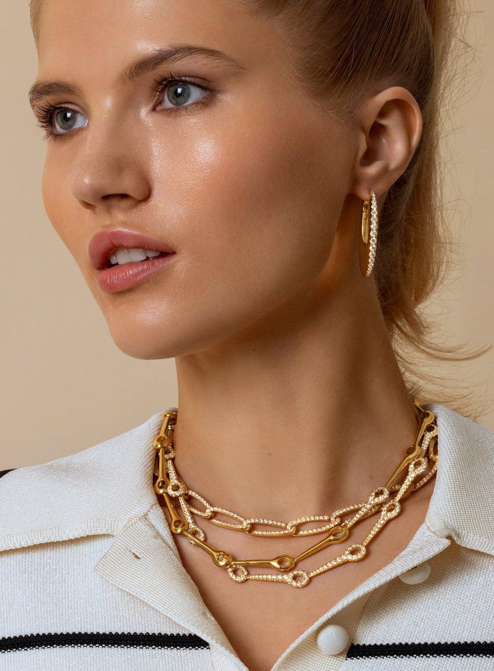 MELISSA KAYE-Medium Diamond Lulu Necklace-YELLOW GOLD