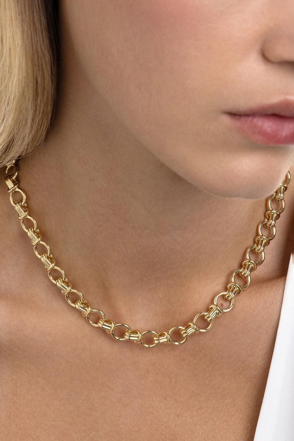 Rocky Necklace-YELLOW GOLD-JEWELRYFINE JEWELNECKLACE O-MELISSA KAYE