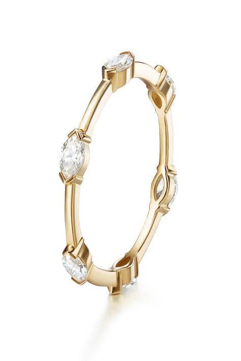 MELISSA KAYE-Marquise Zea Ring-ROSE GOLD