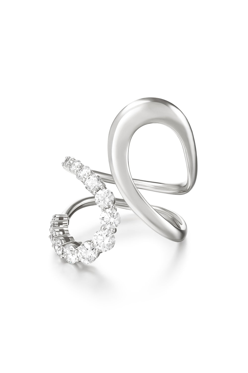 MELISSA KAYE-Aria Diamond Jane Ring - White Gold-WHITE GOLD