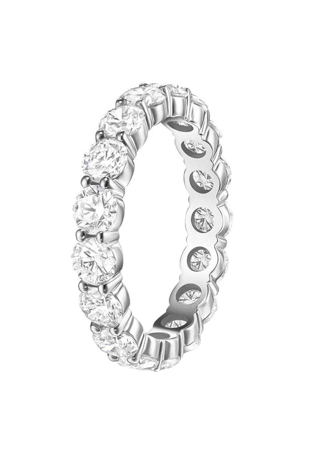 MELISSA KAYE-Sadie Eternity Band - 3.5mm-WHITE GOLD