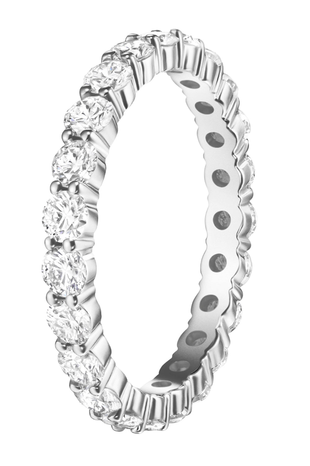 Sadie Eternity Band - White Gold - 2.5mm-WHITE GOLD-7-JEWELRYFINE JEWELRING-MELISSA KAYE