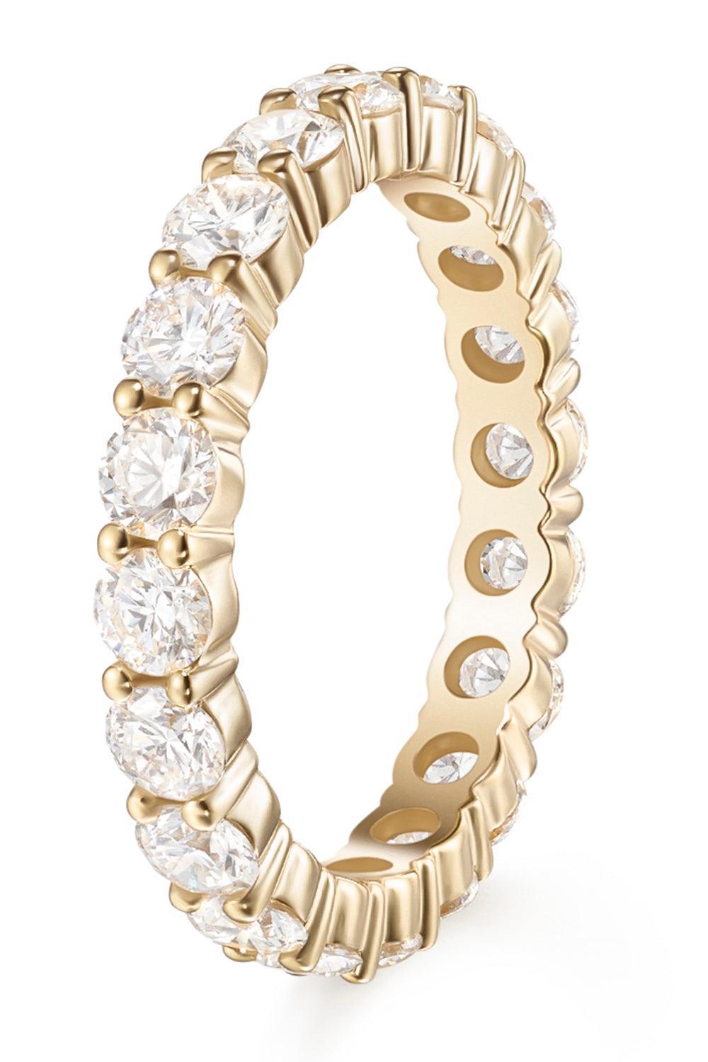 Sadie Eternity Band - Yellow Gold - 3mm-YELLOW GOLD-6-JEWELRYFINE JEWELRING-MELISSA KAYE