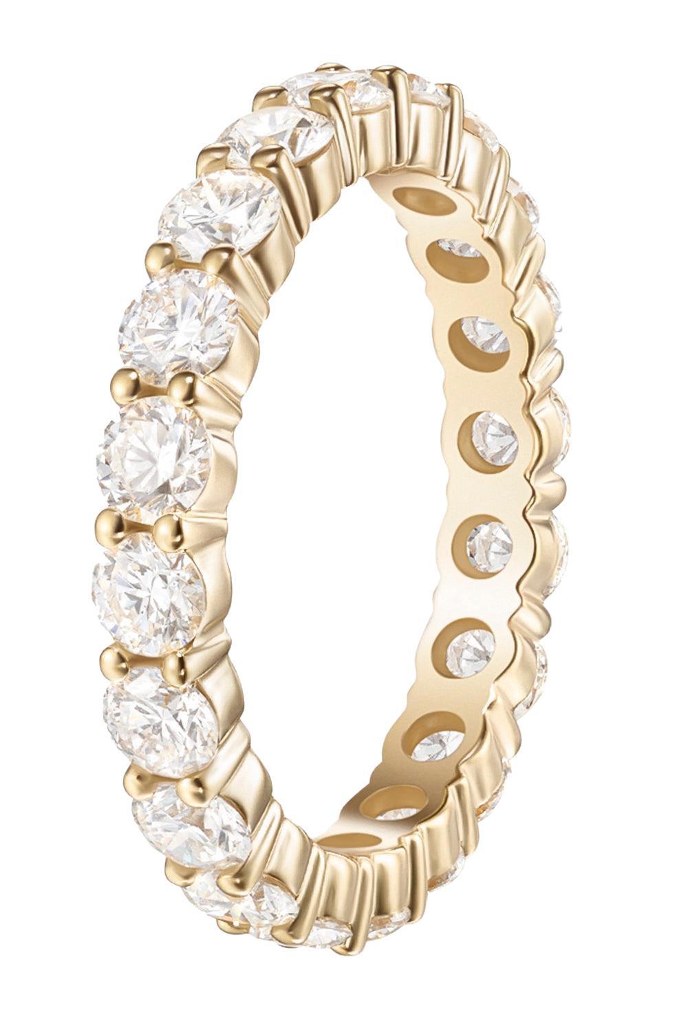 Sadie Eternity Band - Yellow Gold - 3mm-YELLOW GOLD-6-JEWELRYFINE JEWELRING-MELISSA KAYE