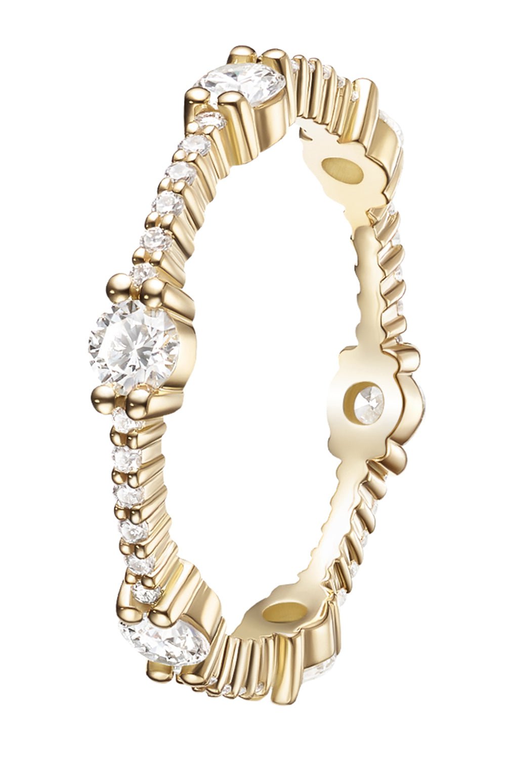 MELISSA KAYE-Sadie Eternity Band-YELLOW GOLD