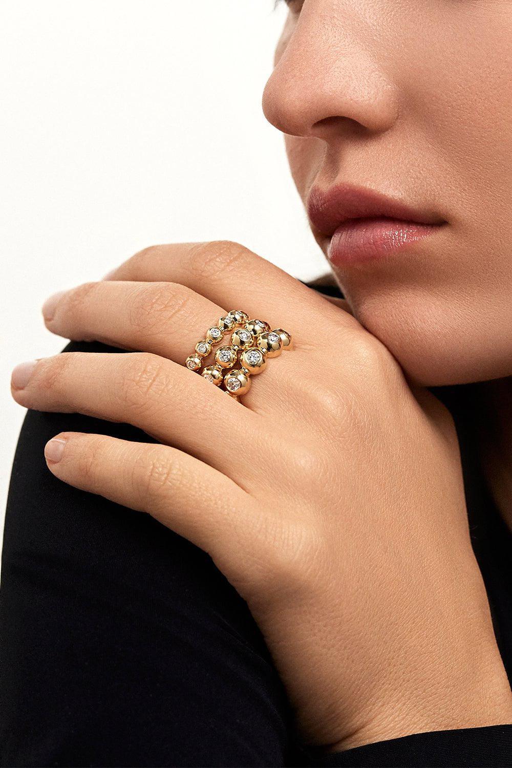 MELISSA KAYE-Large Audrey Eternity Band-YELLOW GOLD