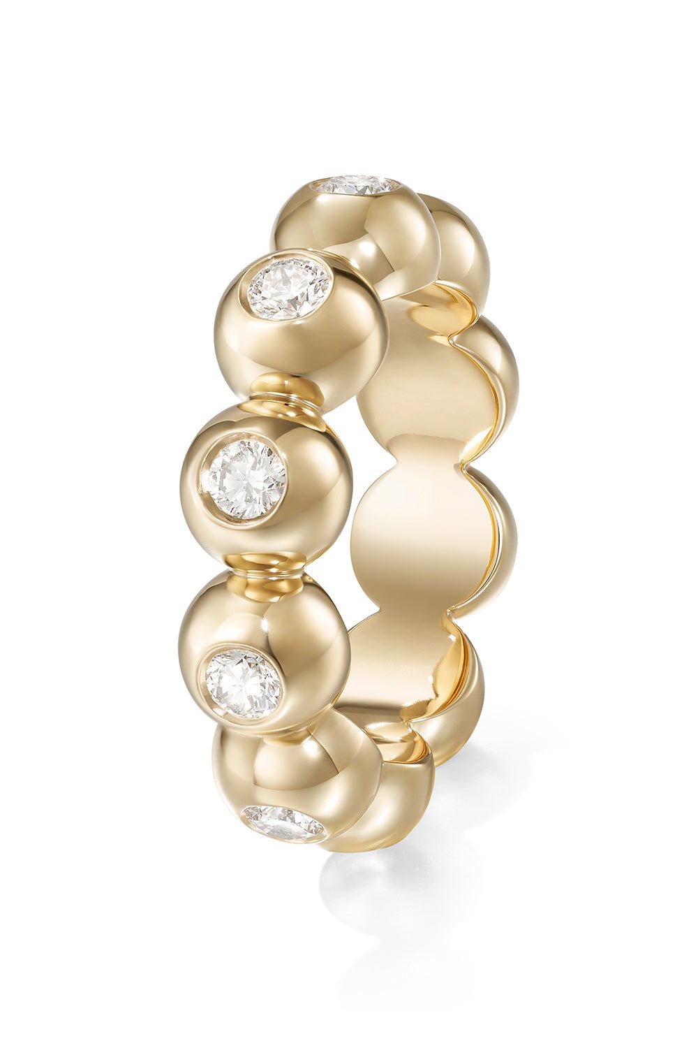 MELISSA KAYE-Large Audrey Eternity Band-YELLOW GOLD
