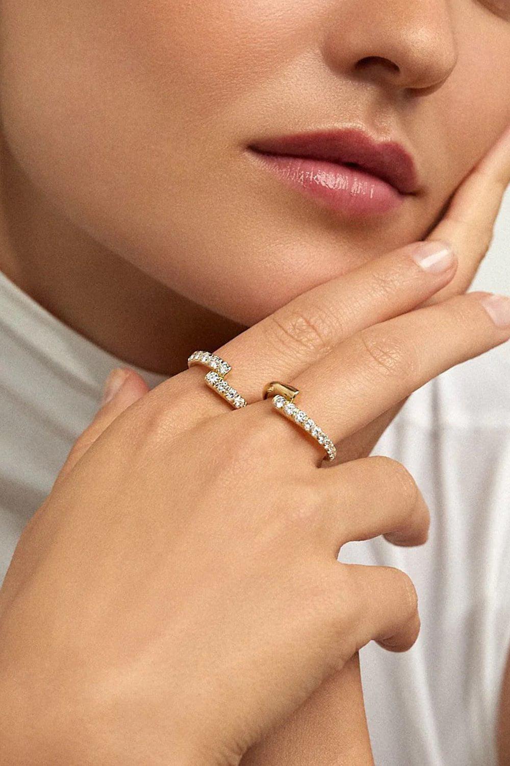 MELISSA KAYE-Lola Ring-YELLOW GOLD