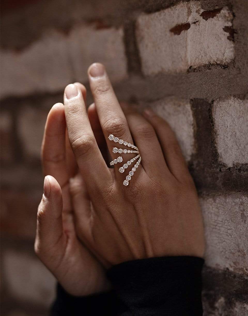 MELISSA KAYE-Aria Cascade Ring-YELLOW GOLD