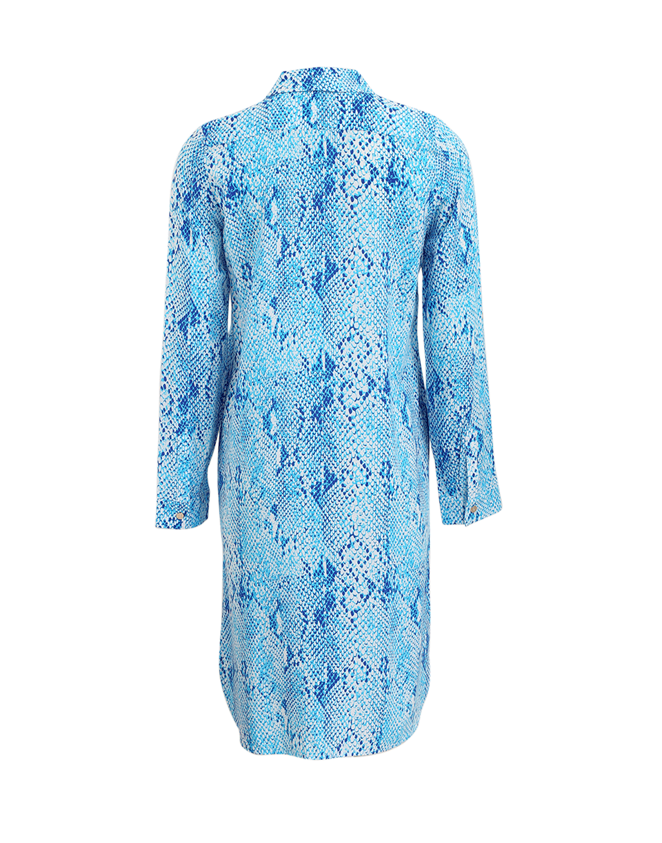 MELISSA ODABASH-Snake Shirt Dress-