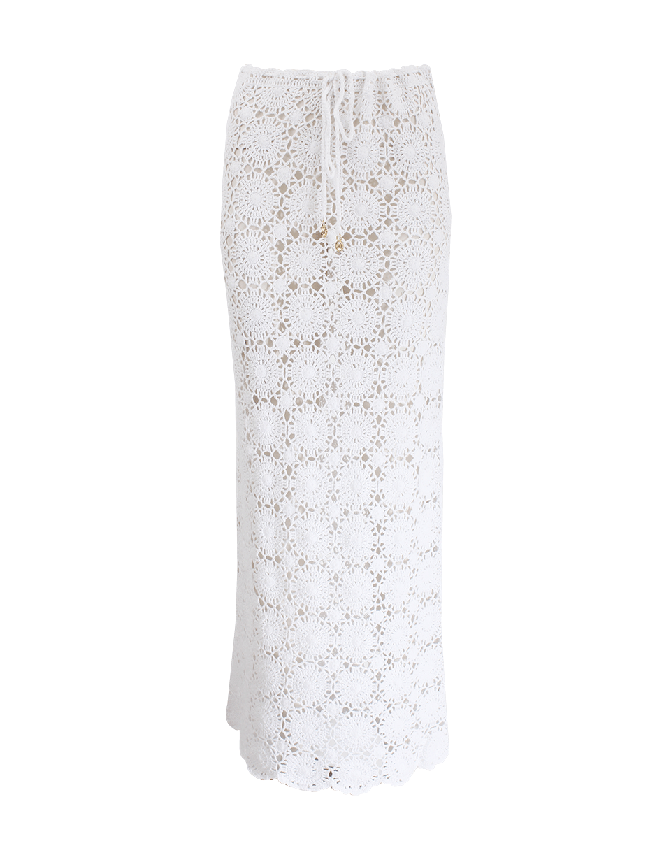 MELISSA ODABASH-Barrie Crochet Drawstring Maxi Skirt-