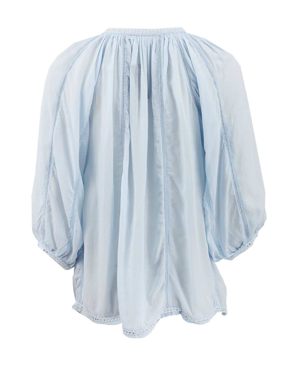 MELISSA ODABASH-Ange Embroidered Blousey Tunic-