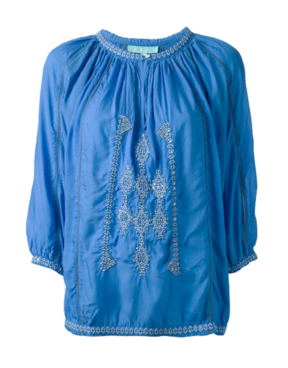 MELISSA ODABASH-Ange Embroidered Blousey Tunic-