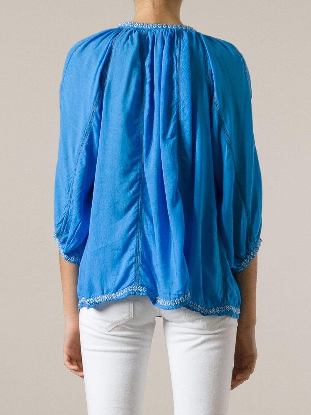 MELISSA ODABASH-Ange Embroidered Blousey Tunic-