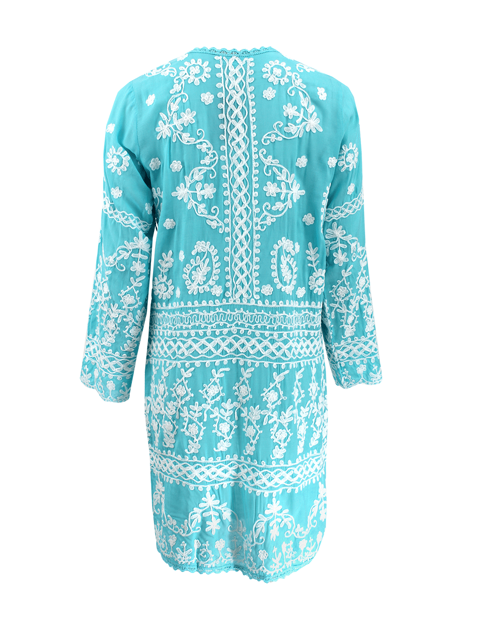 MELISSA ODABASH-Natalie V-Neck Embroidered Tunic-