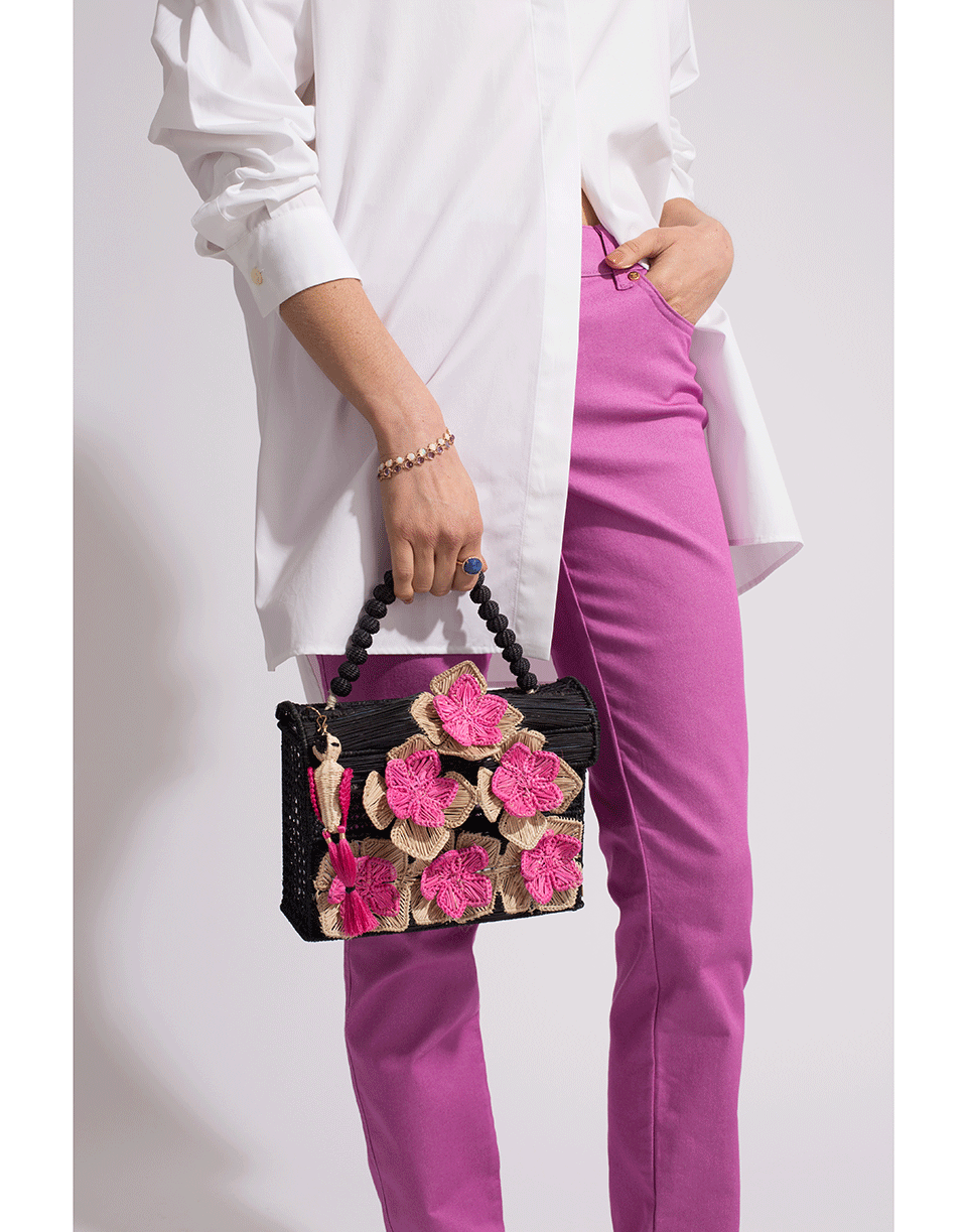 MERCEDES SALAZAR-Guacamaya Reina Lunchbox Bag-BLACK