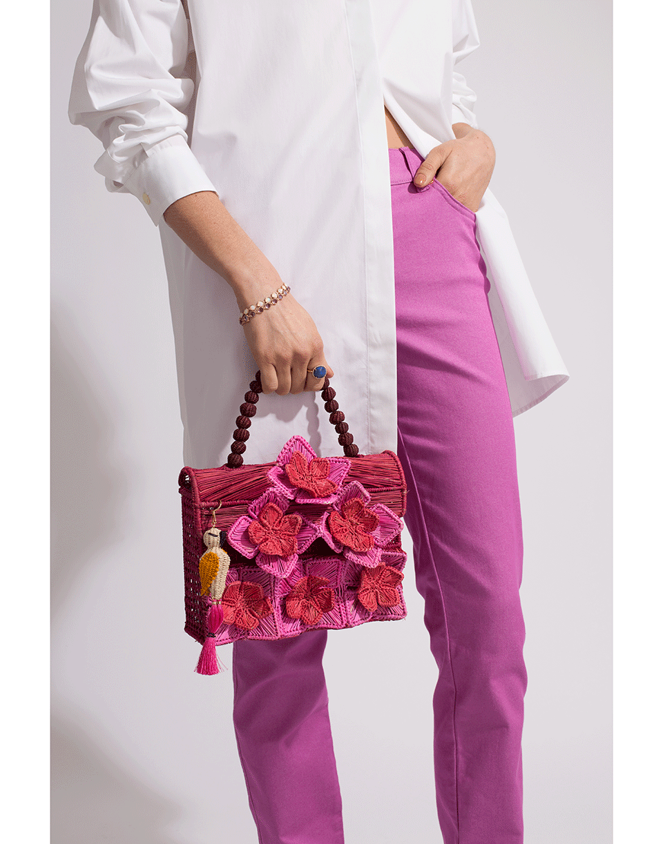 MERCEDES SALAZAR-Cacatua Rey Bag-PRPL/PNK