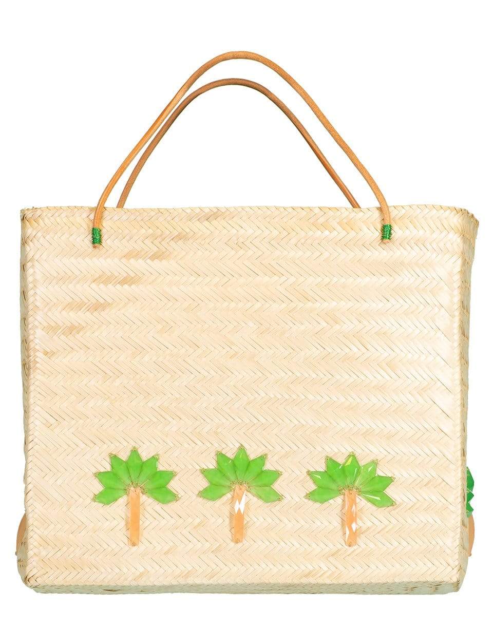 MERCEDES SALAZAR-Espérame Entre Palmeras Raffia Tote Bag-NATURAL
