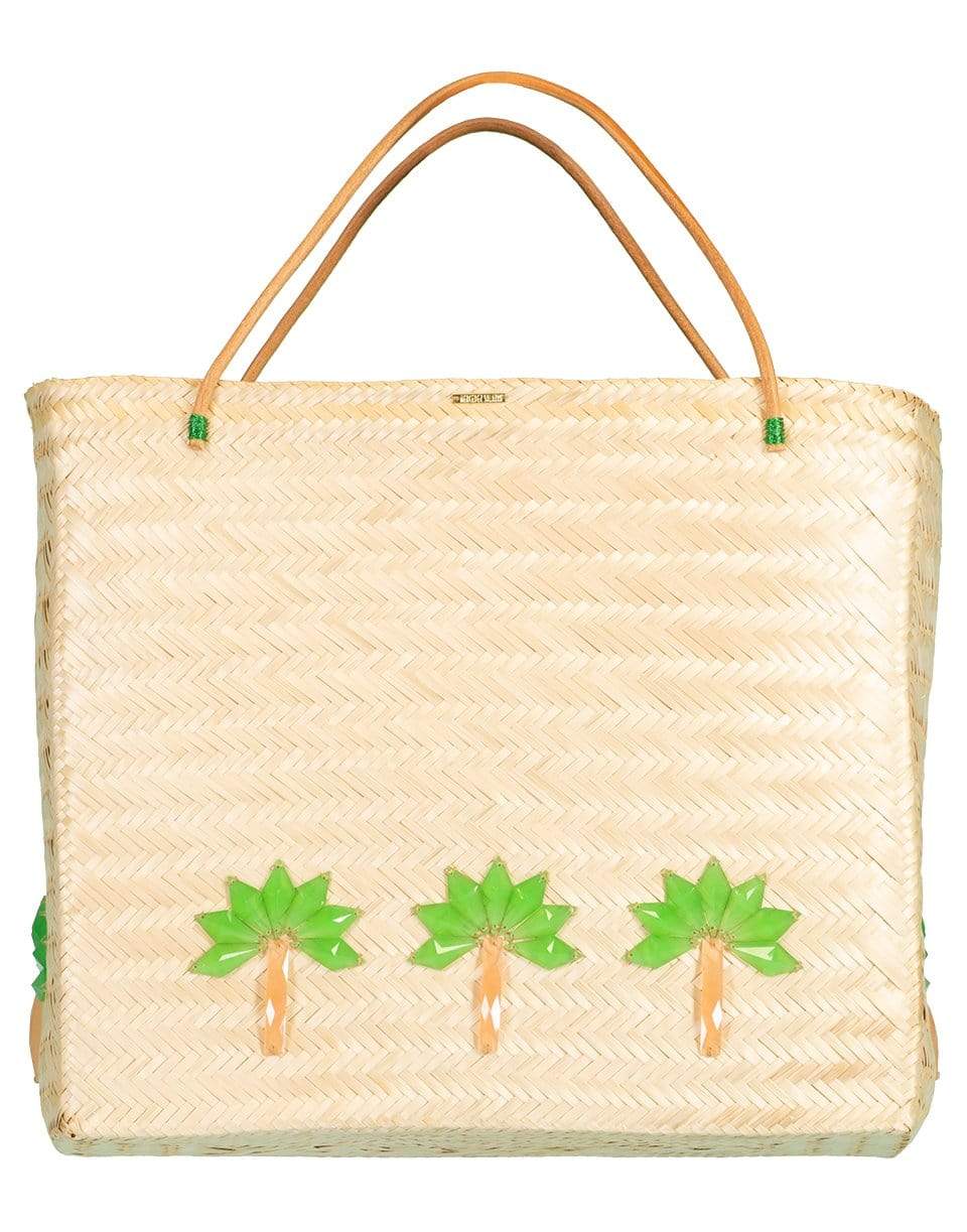 MERCEDES SALAZAR-Espérame Entre Palmeras Raffia Tote Bag-NATURAL