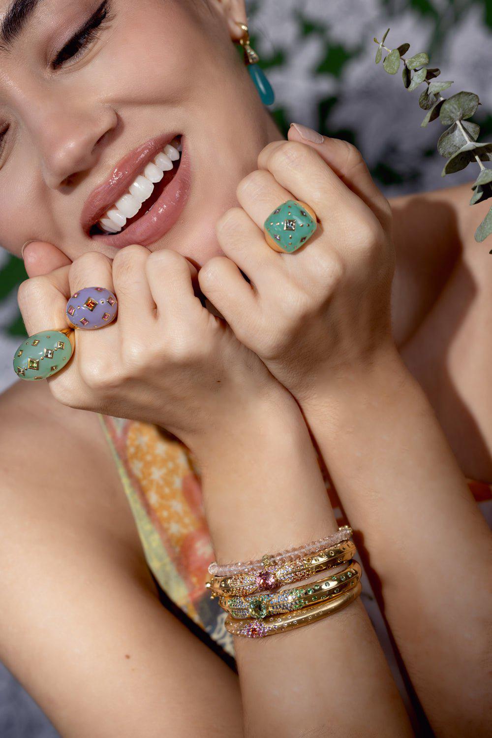 MEREDITH YOUNG-Lagoon Cuff-YELLOW GOLD