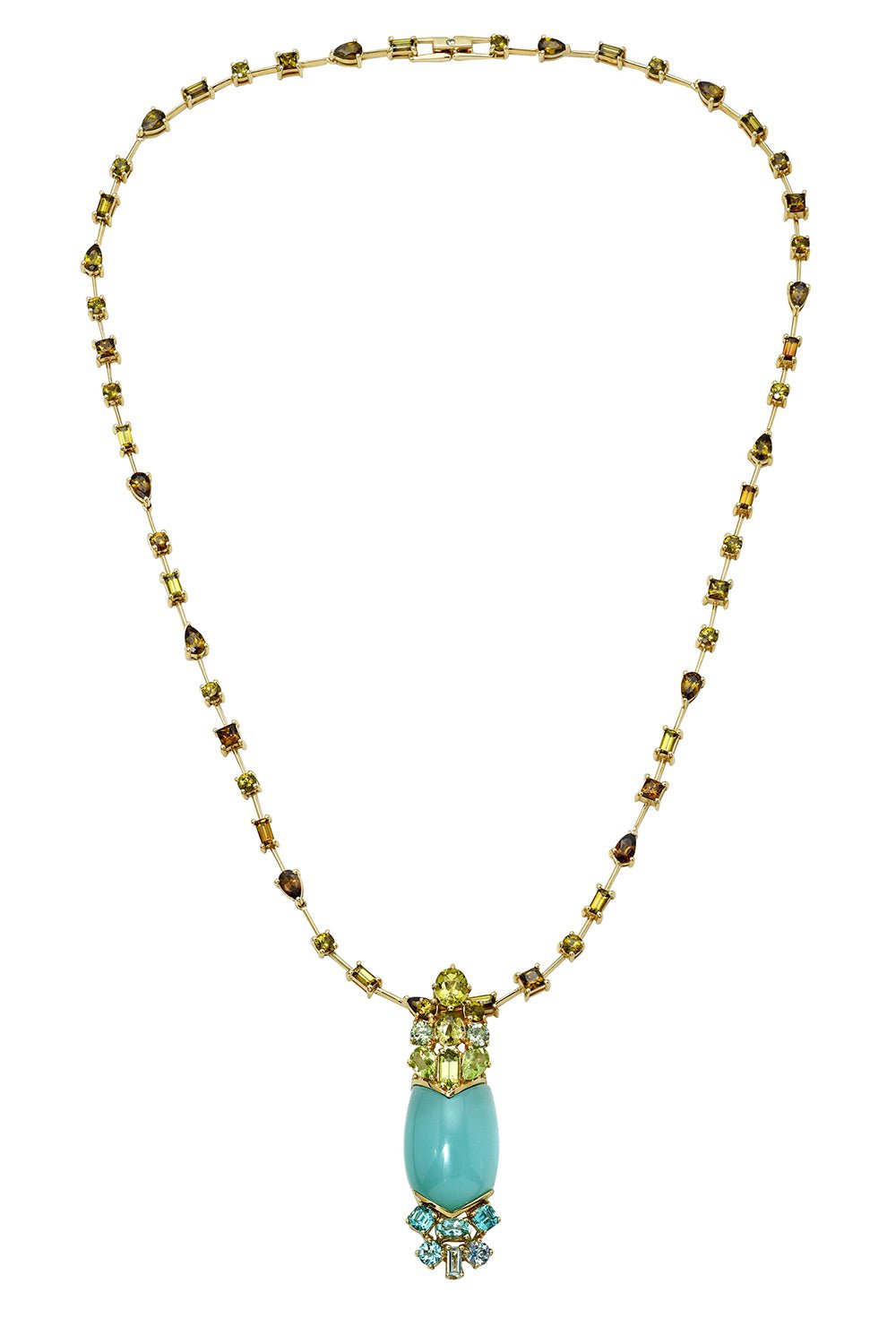 MEREDITH YOUNG-Lagoon Collar Necklace-YELLOW GOLD