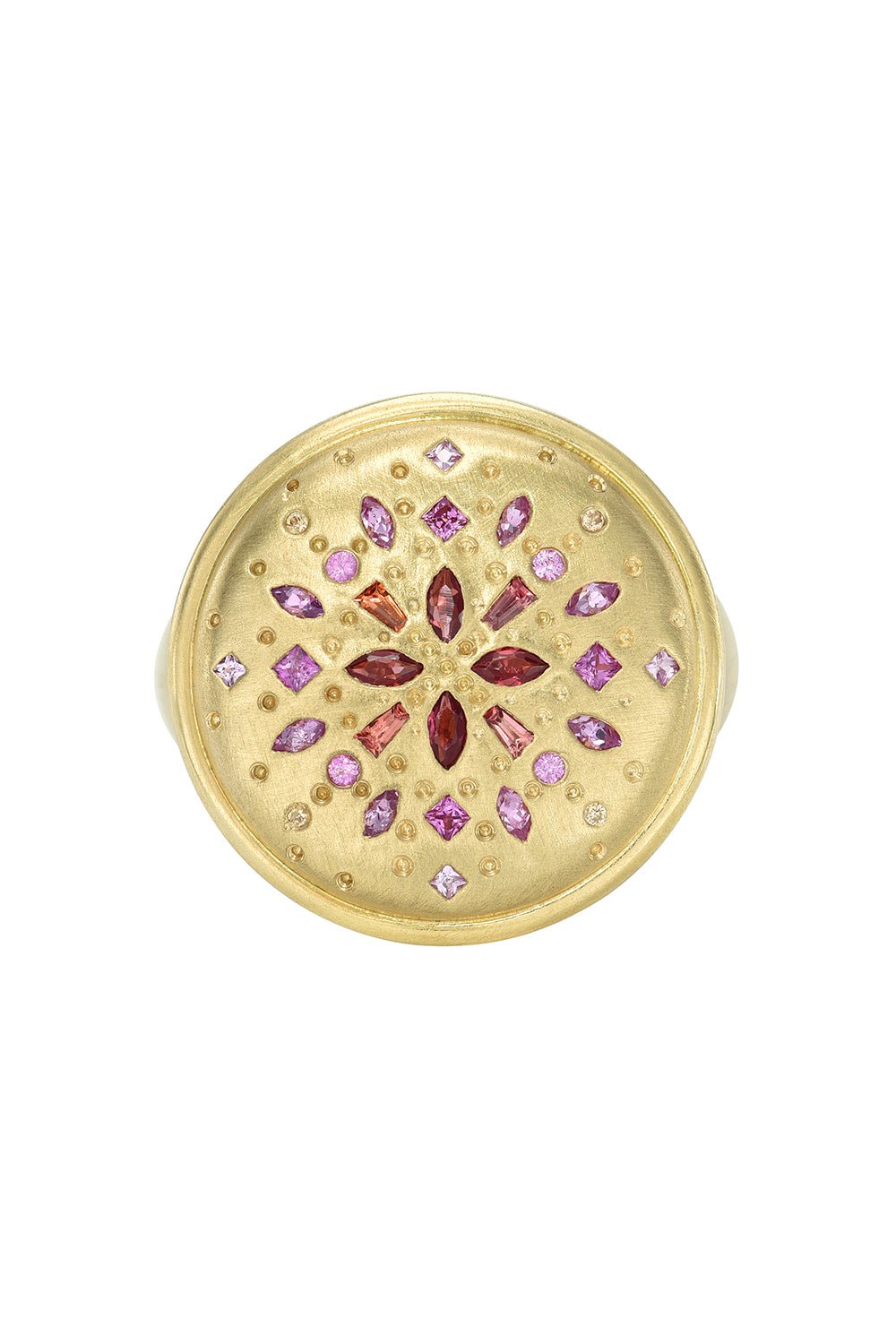 MEREDITH YOUNG-Sunrise Chaos Signet Ring-YELLOW GOLD