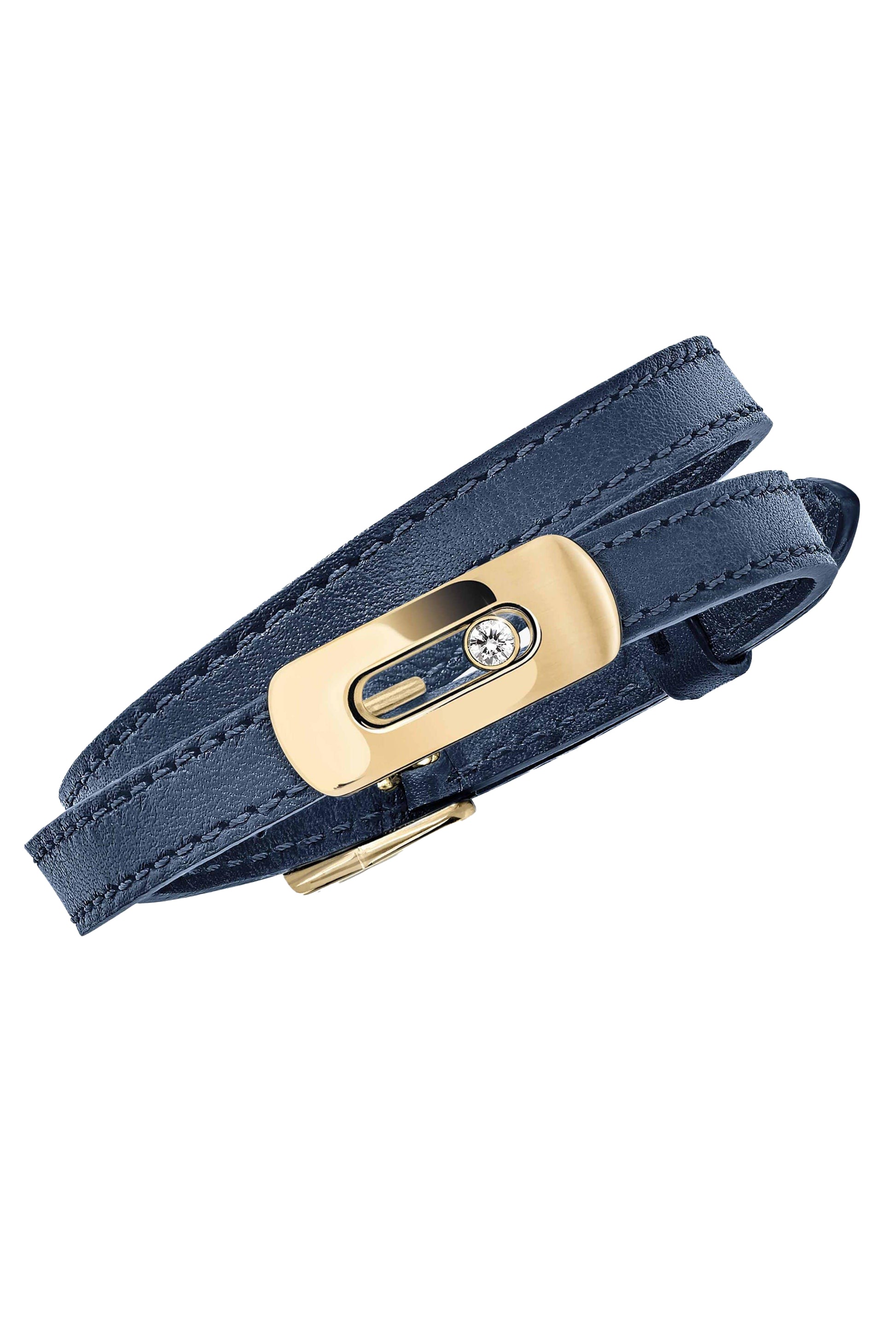 MESSIKA-My Move Leather Bracelet - China Blue-BLUE