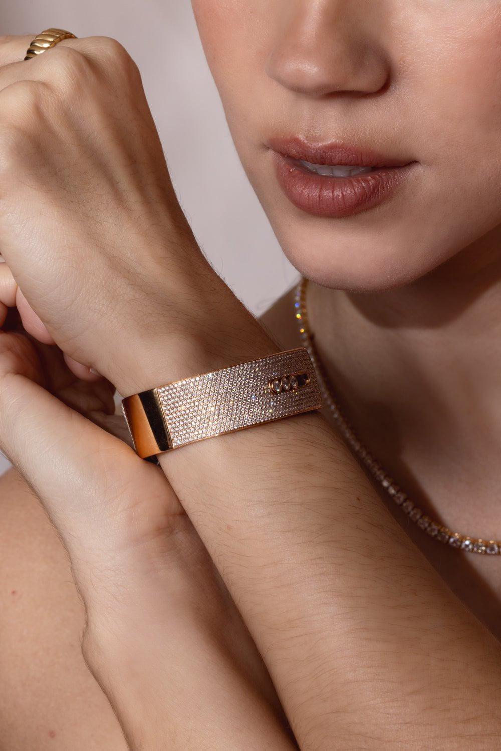 MESSIKA-Move Noa Cuff Bracelet-ROSE GOLD