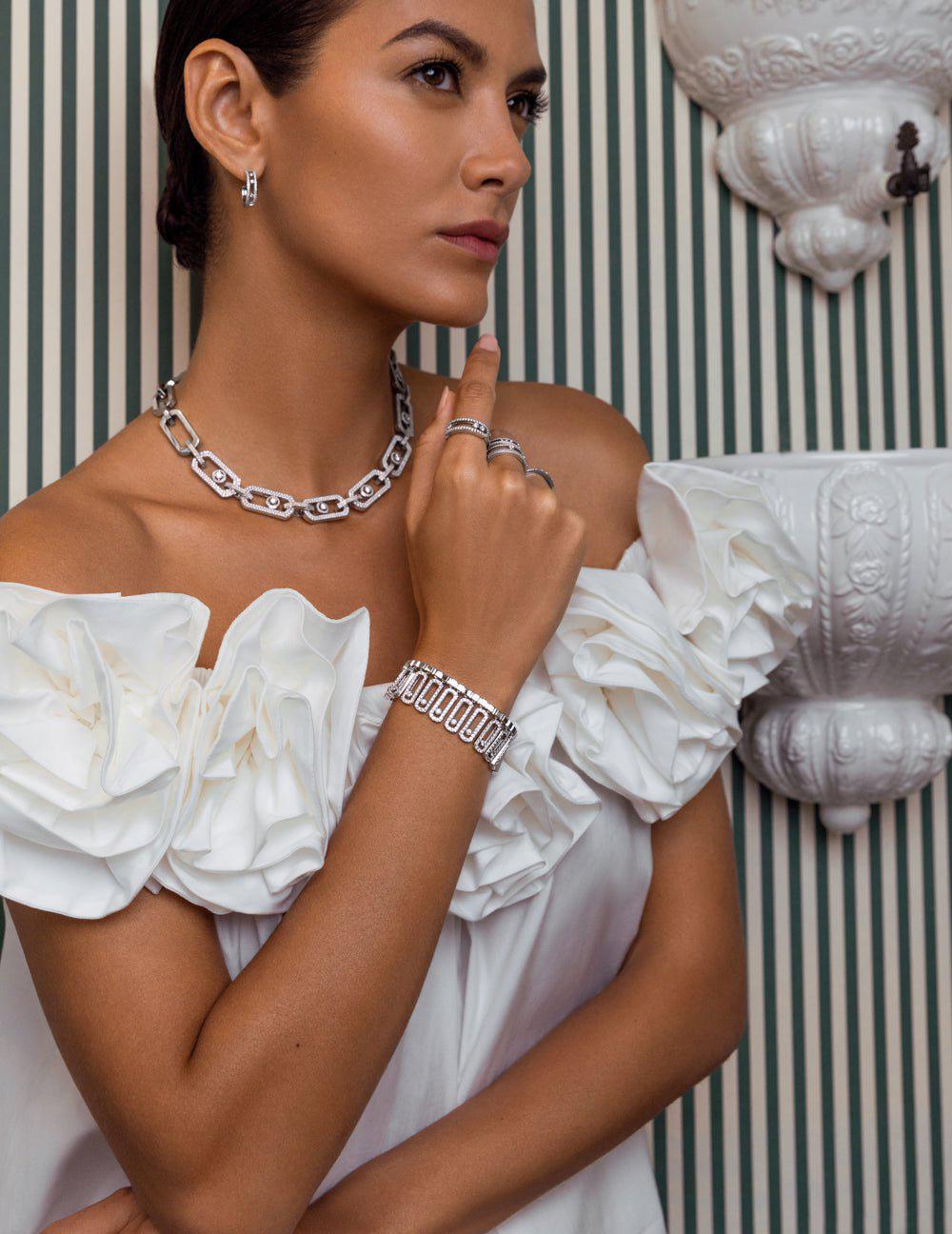 MESSIKA-Extra Large So Move Diamond Necklace-WHITE GOLD