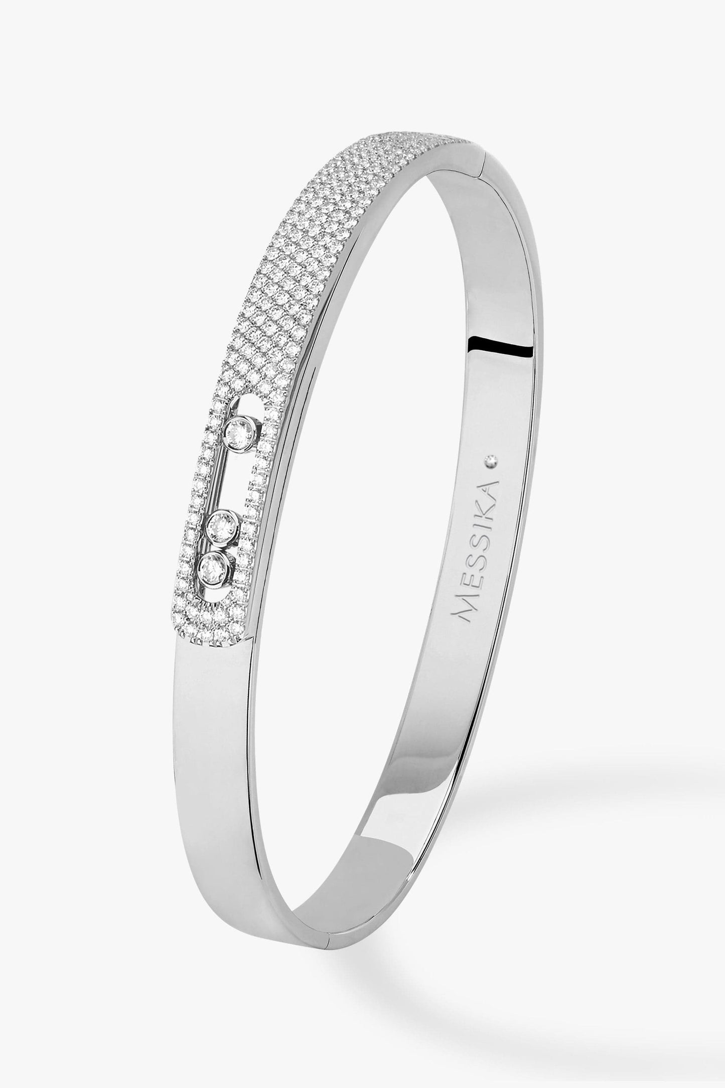 MESSIKA-Move Noa Pave Bangle-WHITE GOLD