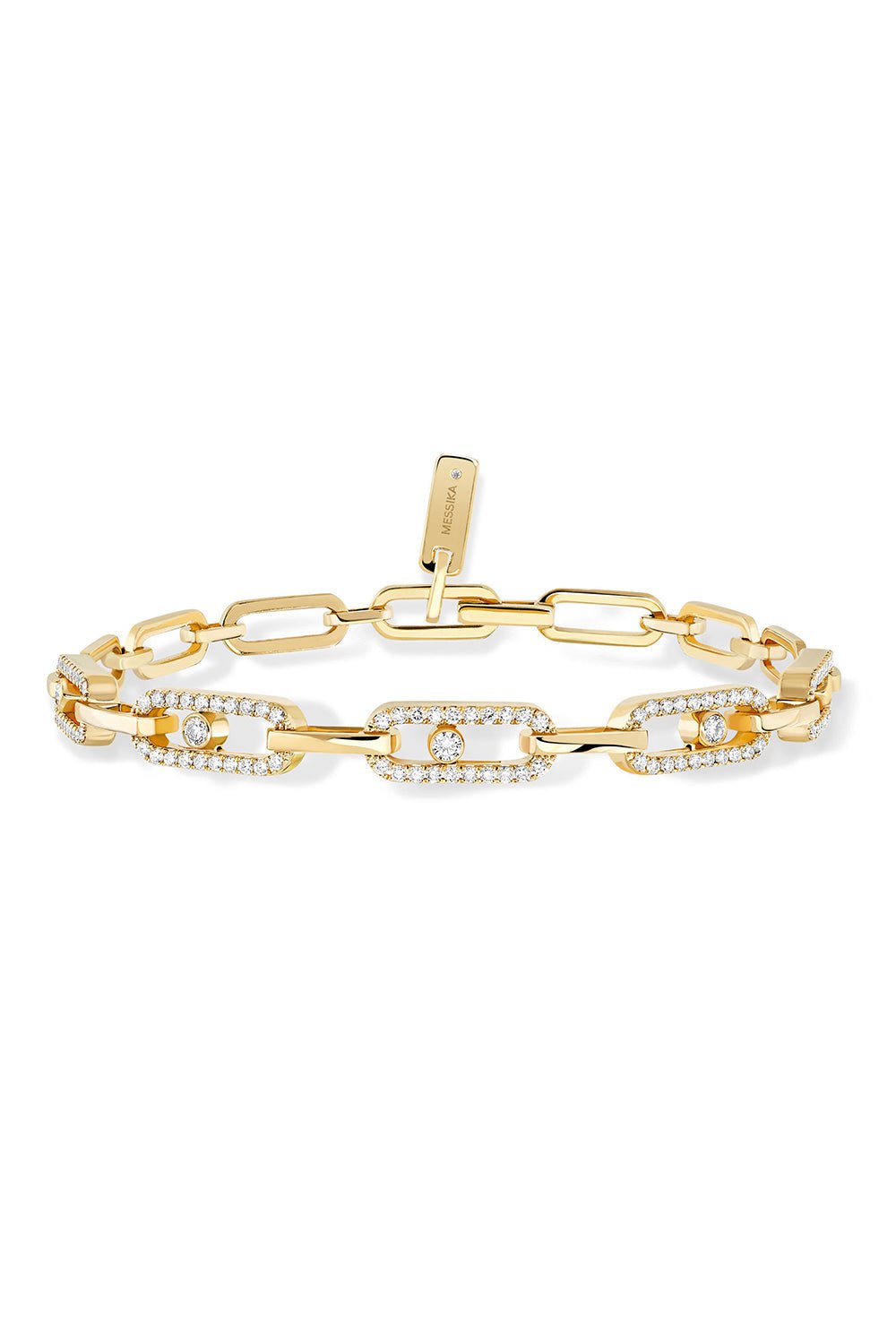 MESSIKA-Move Link Multi Diamond Bracelet-YELLOW GOLD