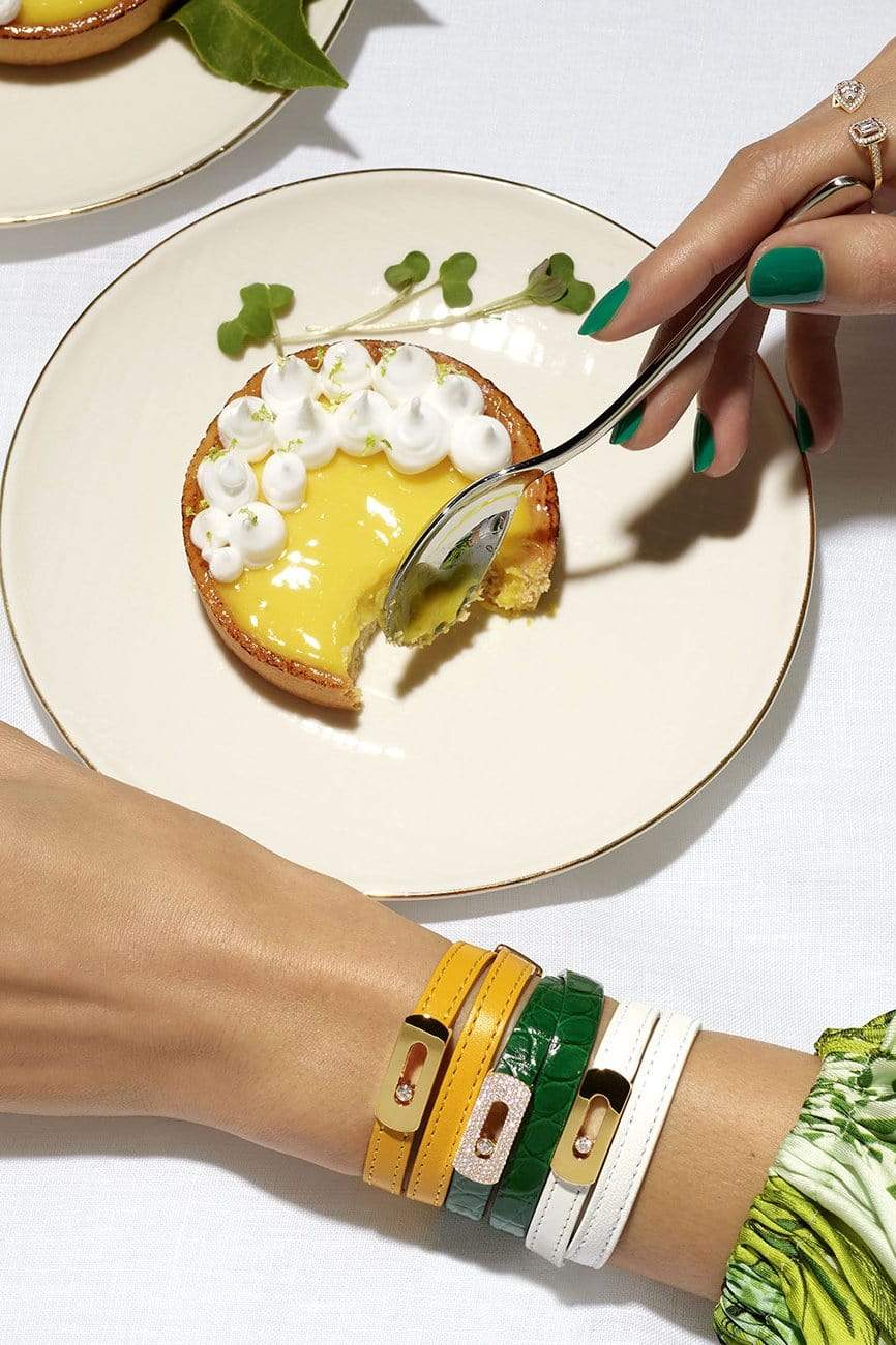MESSIKA-My Move Leather Bracelet - Venitian Yellow-YELLOW
