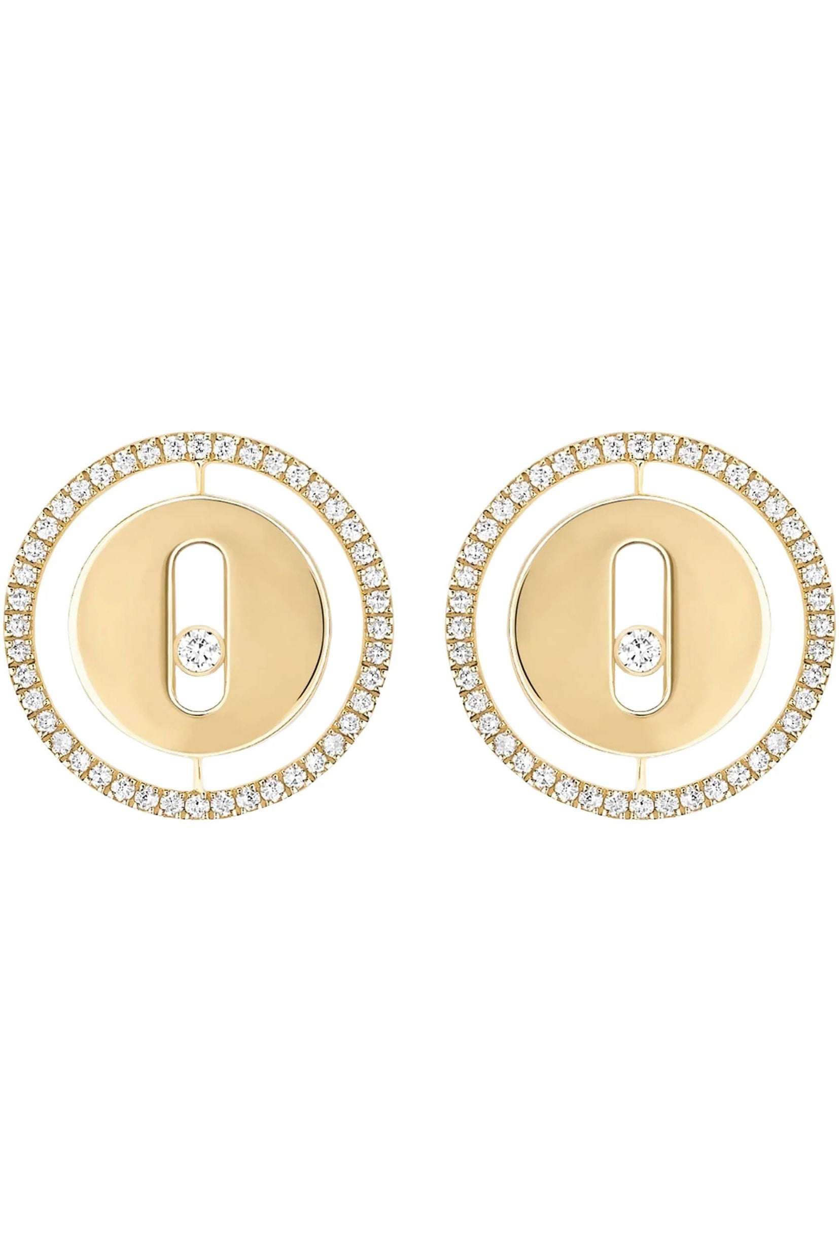 MESSIKA-Lucky Move Stud Earrings-YELLOW GOLD
