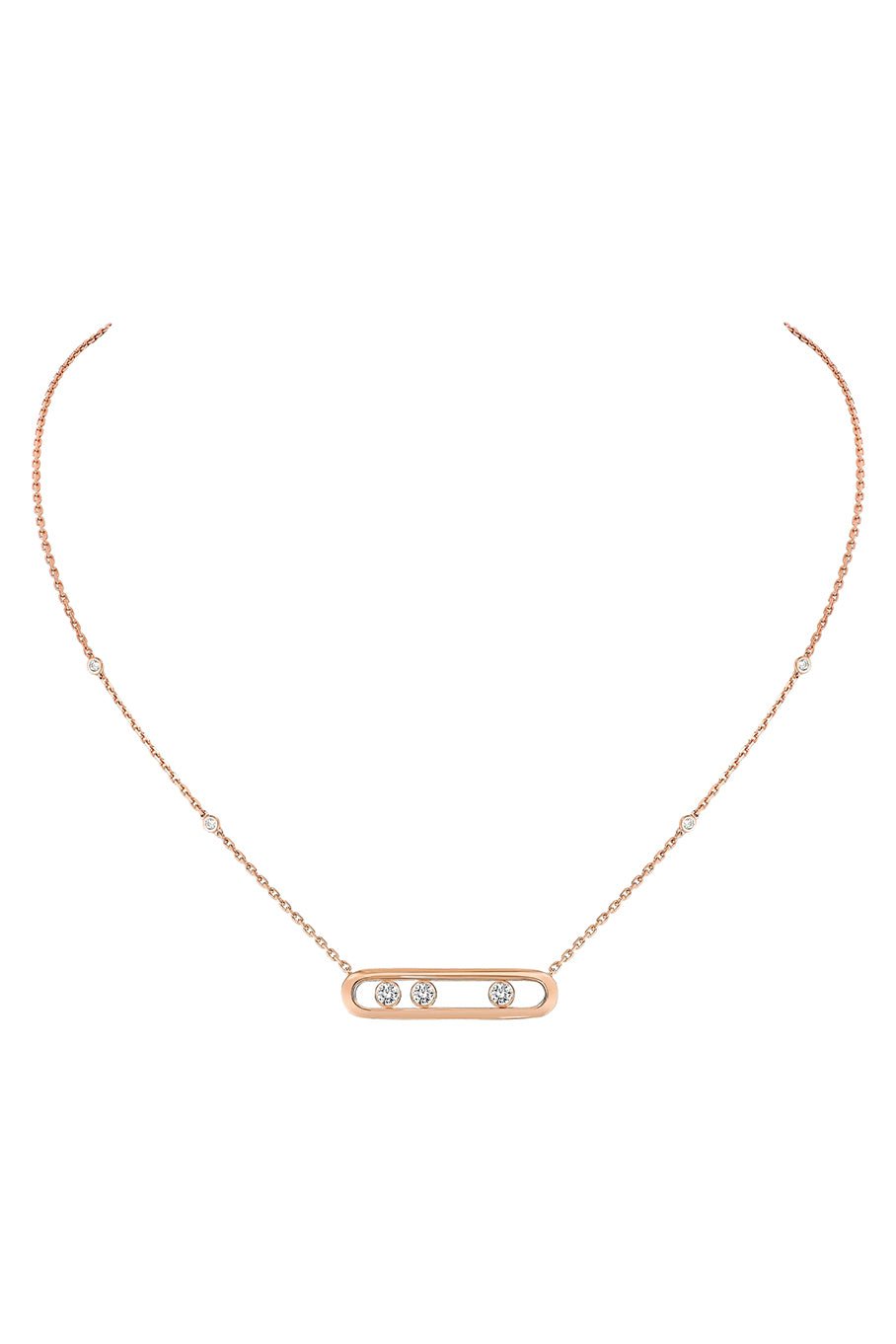 MESSIKA-Move Diamond Necklace-ROSE GOLD