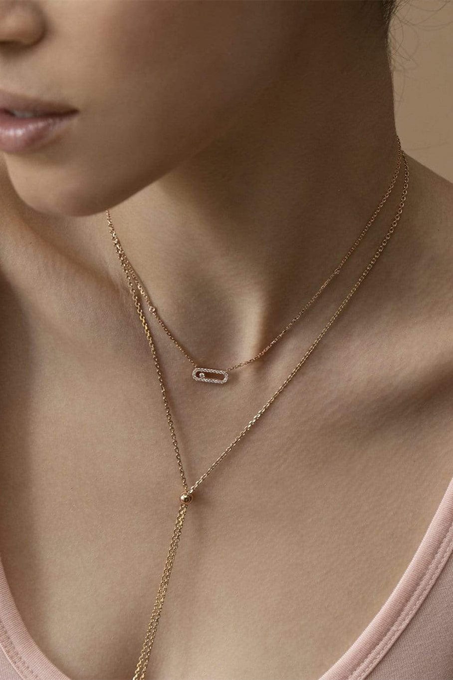 MESSIKA-Move Uno Pave Diamond Necklace-