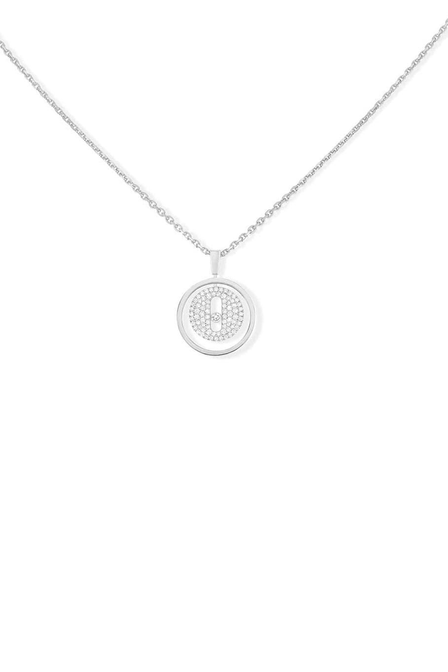MESSIKA-Lucky Move PM Pave Necklace-WHITE GOLD
