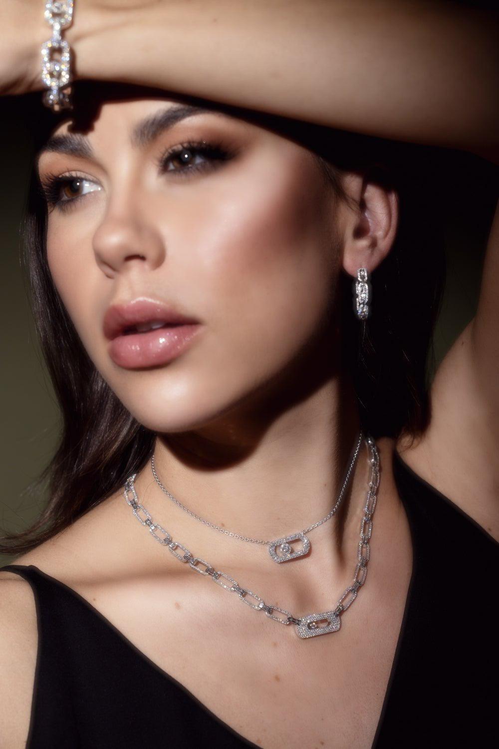 MESSIKA-So Move Pave Diamond Necklace-WHITE GOLD