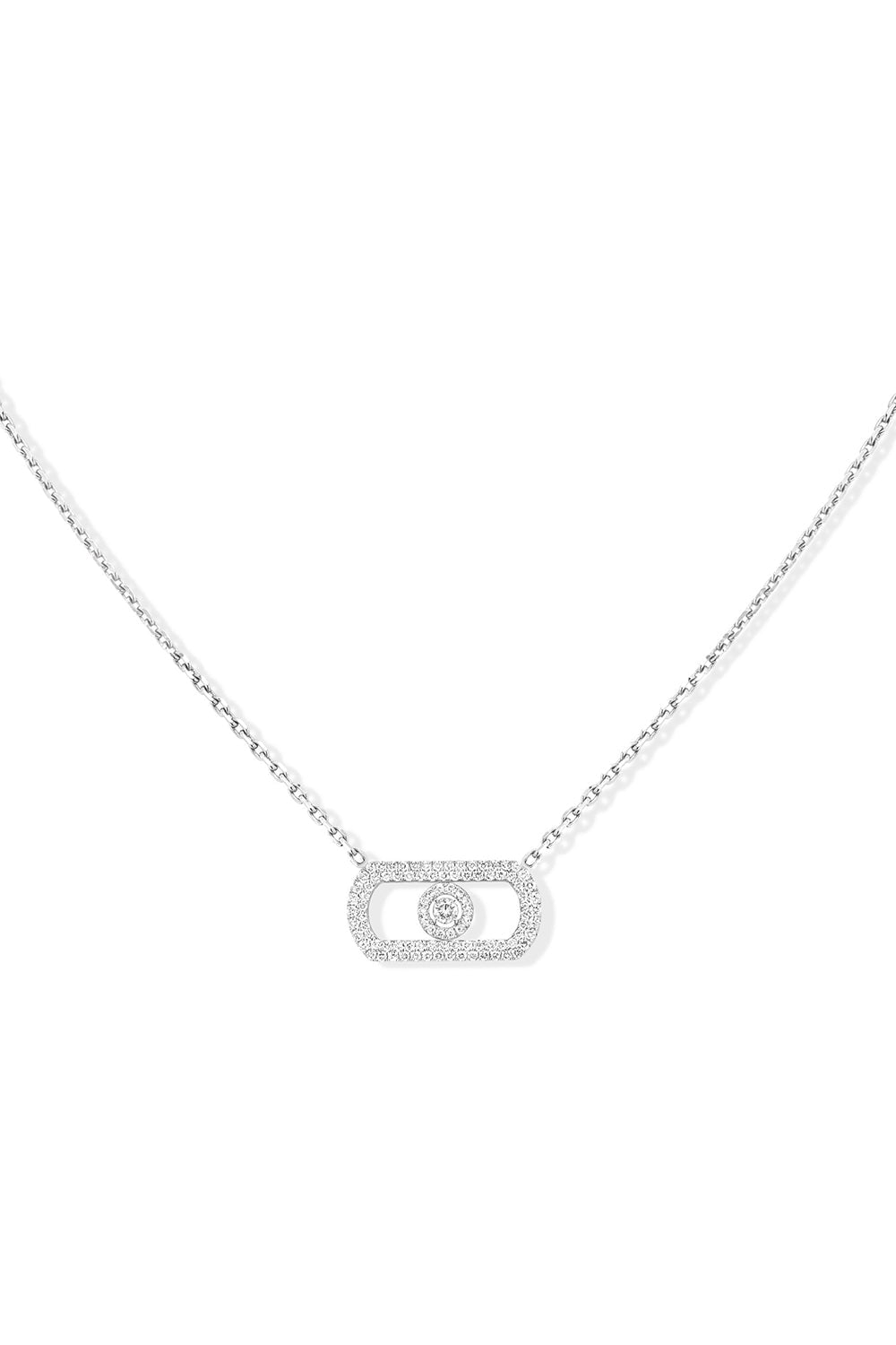 MESSIKA-So Move Pave Diamond Necklace-WHITE GOLD