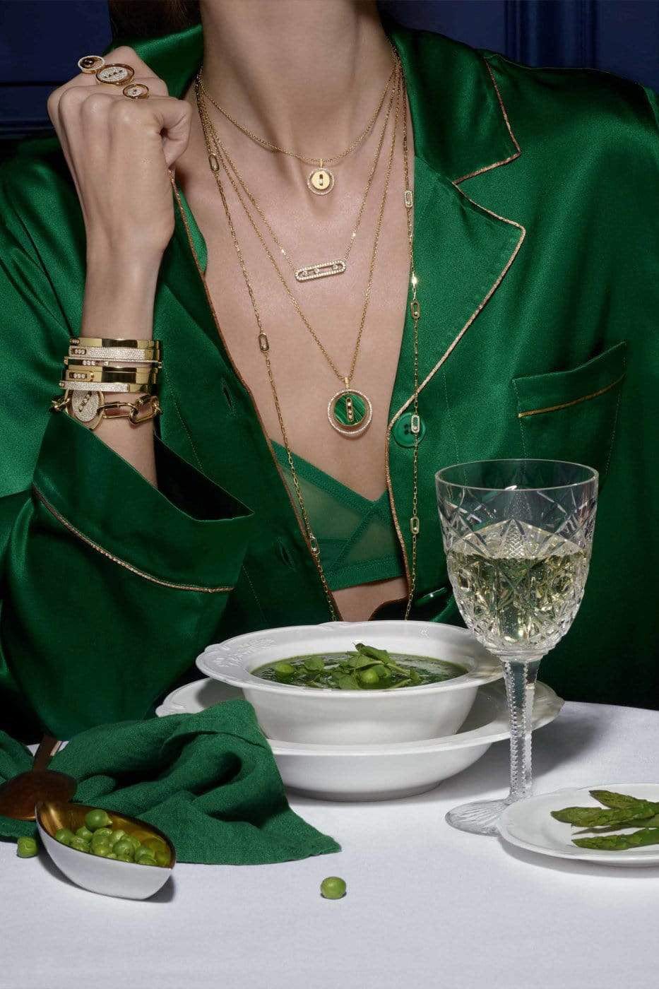 MESSIKA-Malachite Lucky Move MM-YELLOW GOLD