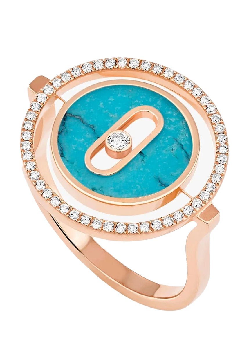 MESSIKA-Turquoise Lucky Move PM Ring-ROSE GOLD