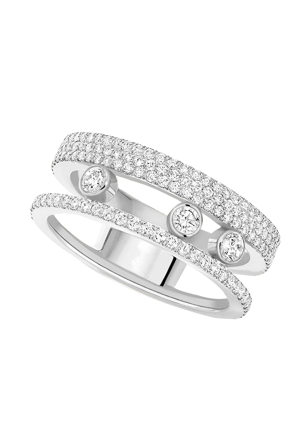 MESSIKA-Move Romane Pave Ring-WHITE GOLD
