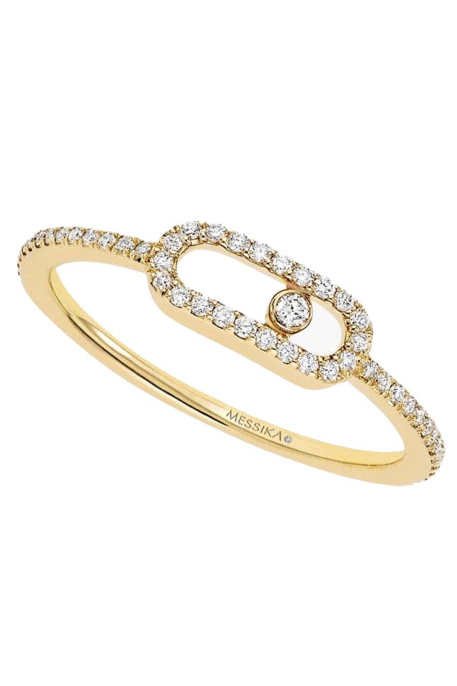 MESSIKA-Move Uno Pave Ring-YELLOW GOLD