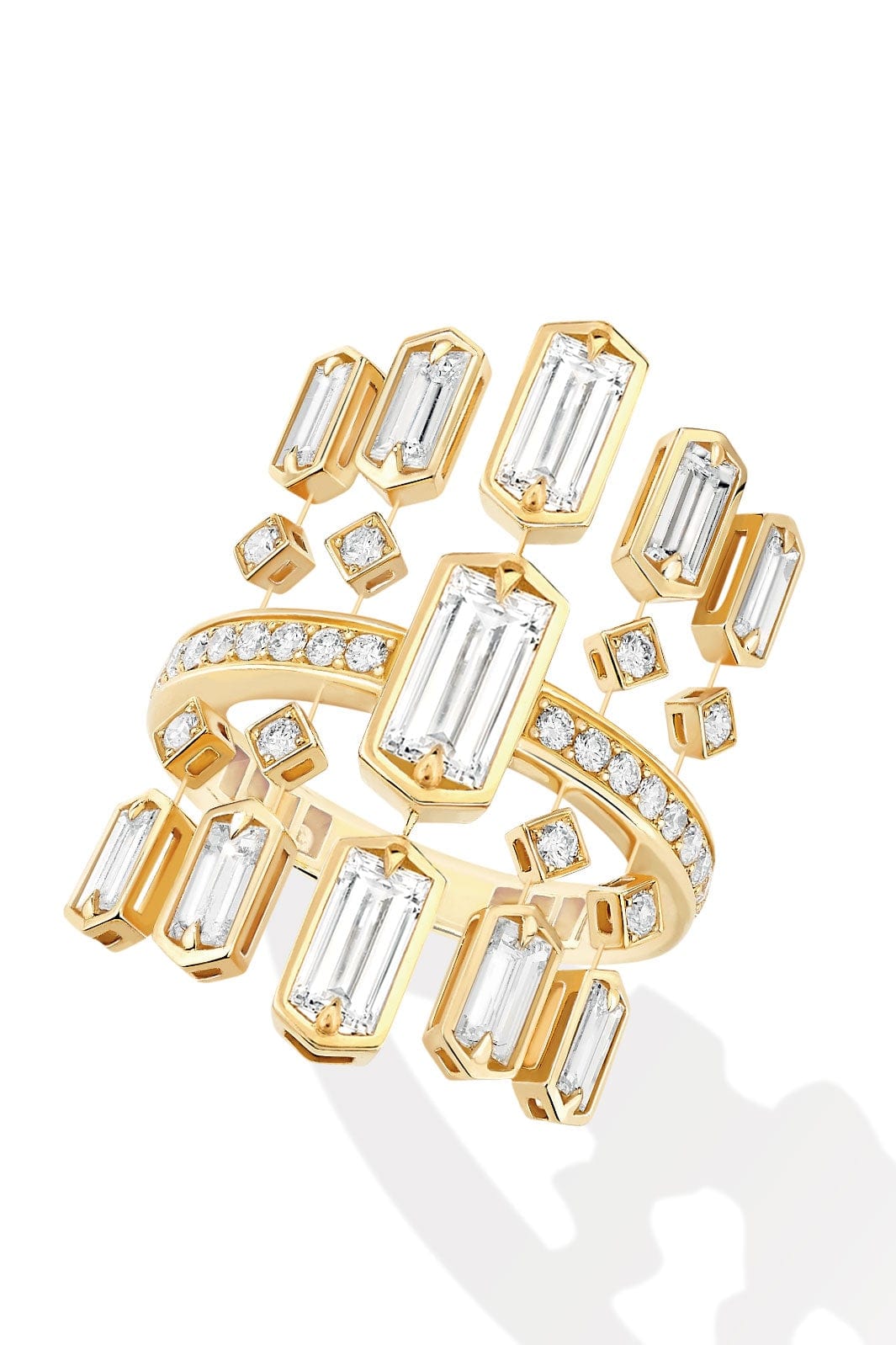 MESSIKA-Released Sun Diamond Ring-YELLOW GOLD